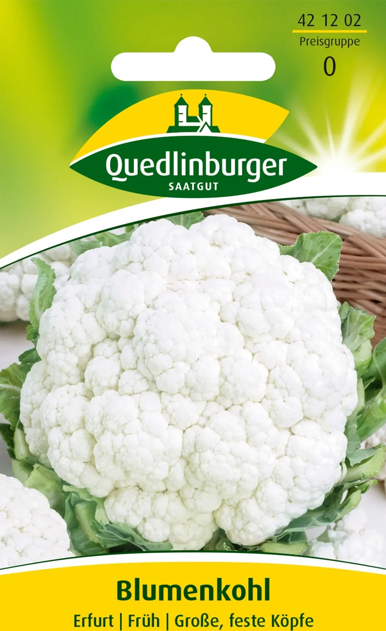 Blumenkohl „Erfurt“ – bewährte, frühe Sorte, ca. 90 Pflanzen